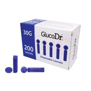 Jarum Lancet Gluco Dr / GlucoDr Sterile Blood Lancet 30G @200Pcs