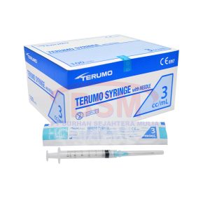Terumo Syringe 3ml / cc with Needle isi 100Pcs
