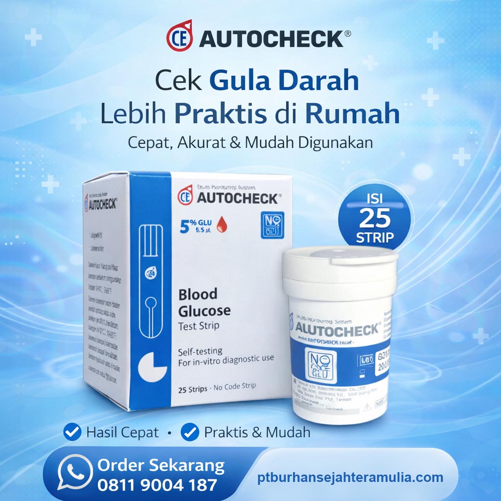 Autocheck Blood Glucosa Stik 25T