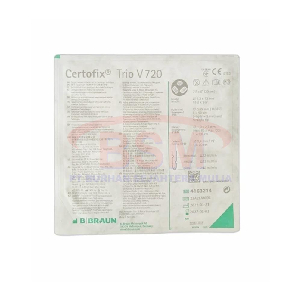 B BRAUN 4163214 Certofix Trio V720 – Central Venous Catheter 3 Lumen Original Jerman