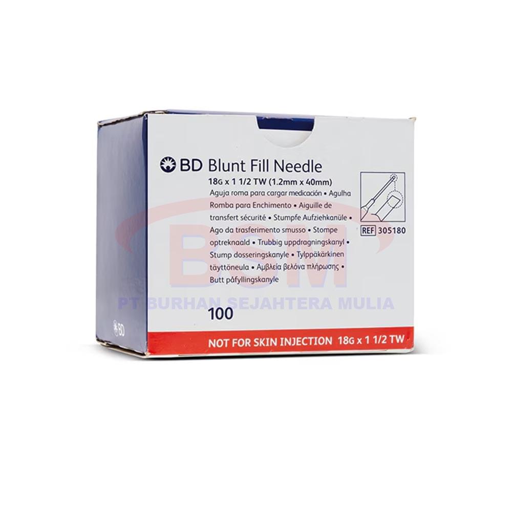 Jarum Suntik BD 18G 1.5 Inch Original – Disposable Needle (100pcs)